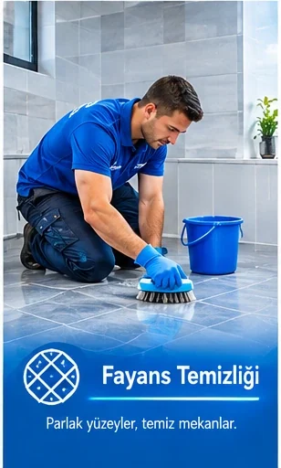 Bilecik fayans temizliği – zemin fayansı ve derzlerin fırçayla temizlenmesi